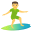 person surfing