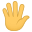 hand with fingers splayed