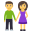 man and woman holding hands